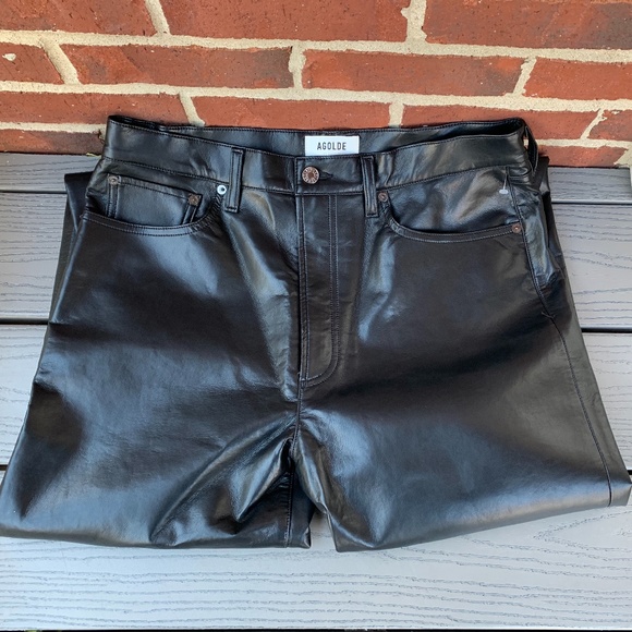 Agolde Recycled Leather '90's Fitted Pants